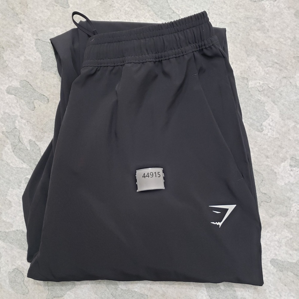 Gymshark Joggers Pants Womens Medium Black Pockets Drawstring Gym Fitness Yoga - Picture 8 of 8